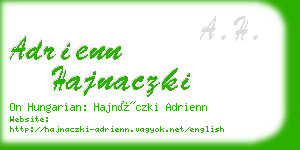 adrienn hajnaczki business card